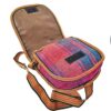 Handgefertigte persische Jajim-Schultertasche in Rosa