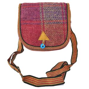 Handgefertigte persische Schulter-Jajim-Tasche Pink