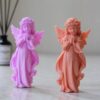 Handgefertigte Skulpturkerze mit Engel-Design für Geschenke und Dekorationen