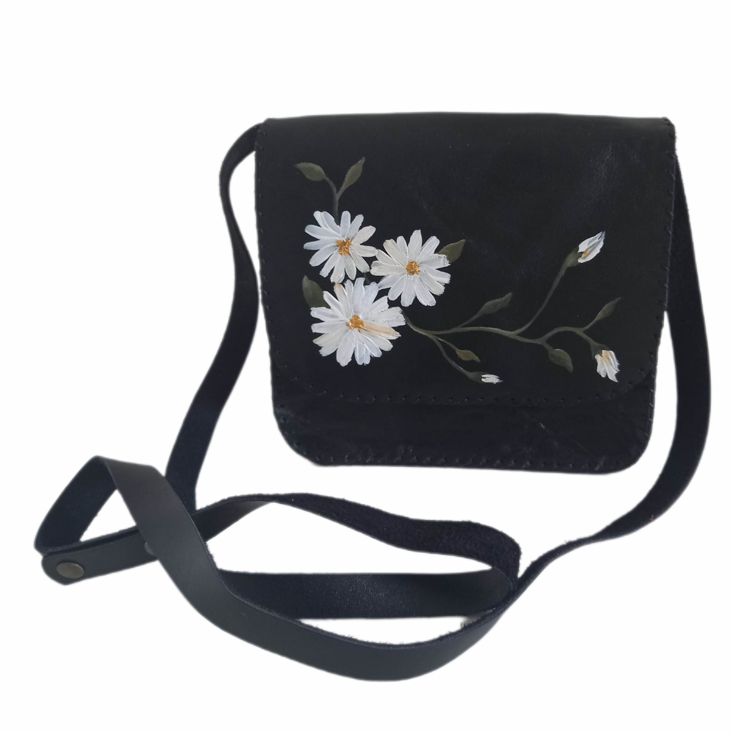 Handgefertigte Crossbody Schultertasche mit Leder – Damen Edition