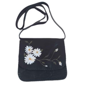 Handgefertigte Crossbody Schultertasche mit Leder – Damen Edition