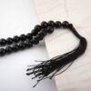 Islamischer Schwarzer Onyx Rosenkranz mit 33 Gebetsperlen Tasbih gefertigt