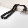 Islamischer Schwarzer Onyx Rosenkranz mit 33 Gebetsperlen Tasbih gefertigt