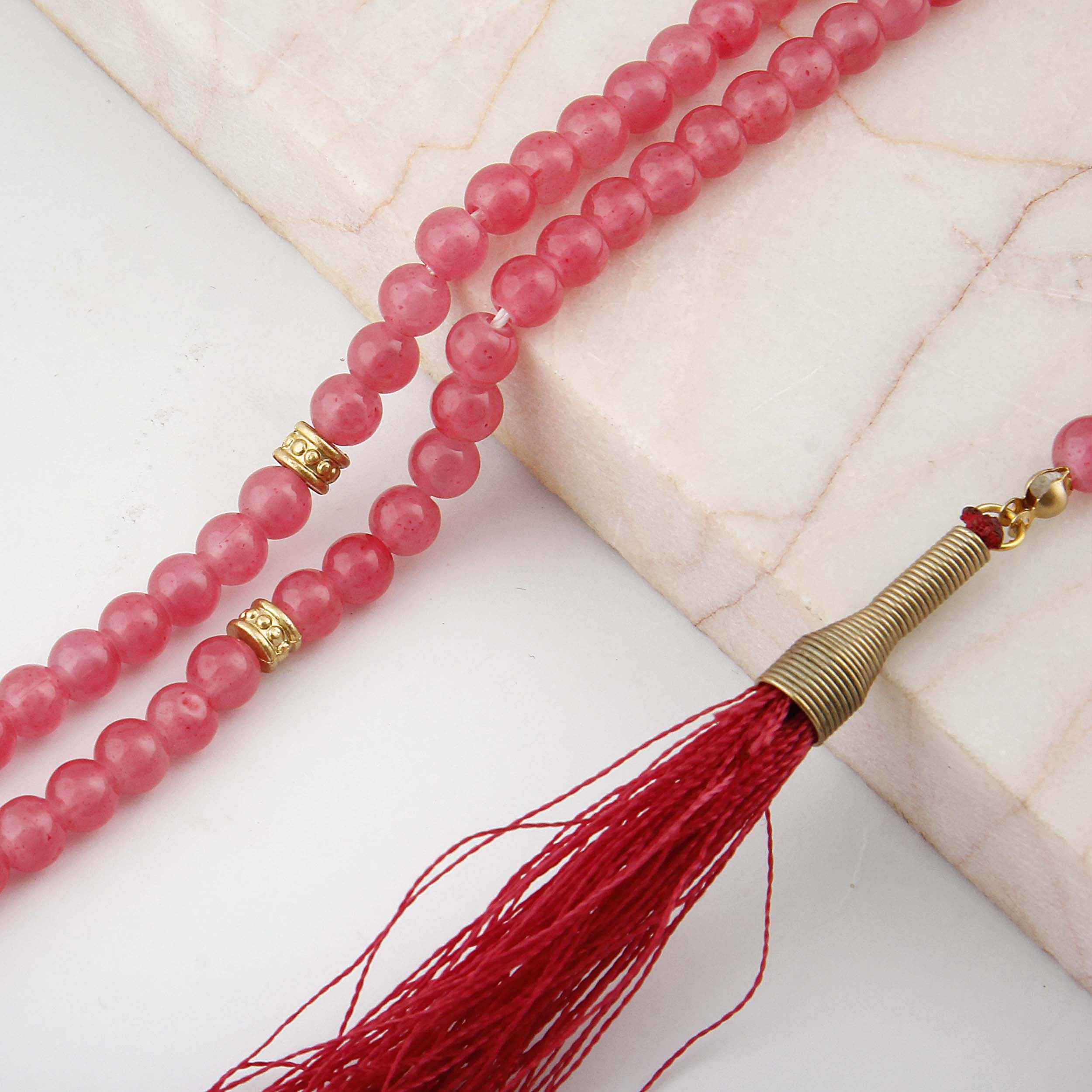 Islamischer Onyx Rosenkranz mit 101 Gebetsperlen Tasbih gefertigt