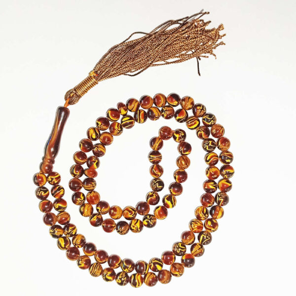 Islamischer Sandalus-Harz Rosenkranz mit 101 Gebetsperlen Tasbih gefertigt