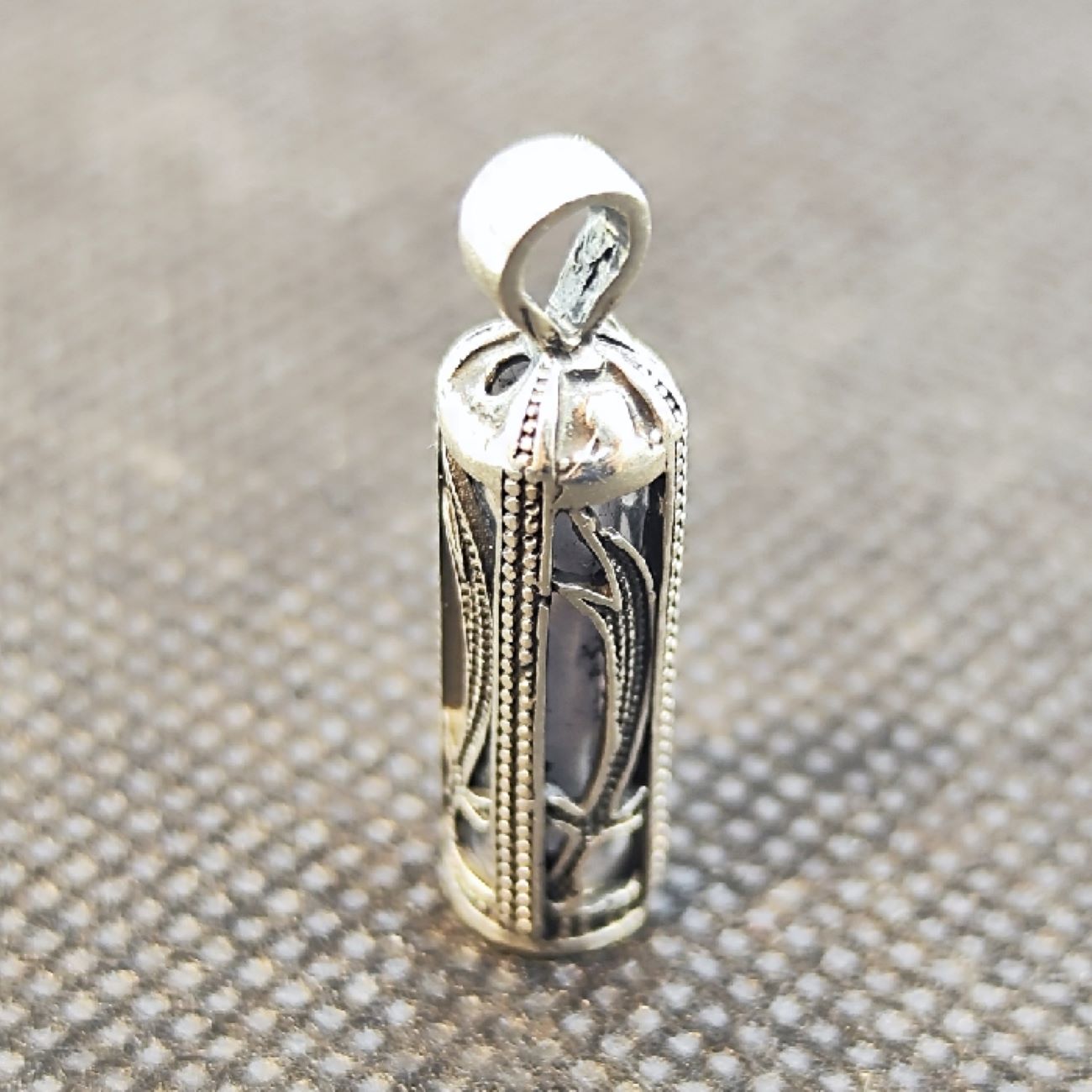 Islamisches Silberanhänger für Schia mit Hirz von Imam Jawad