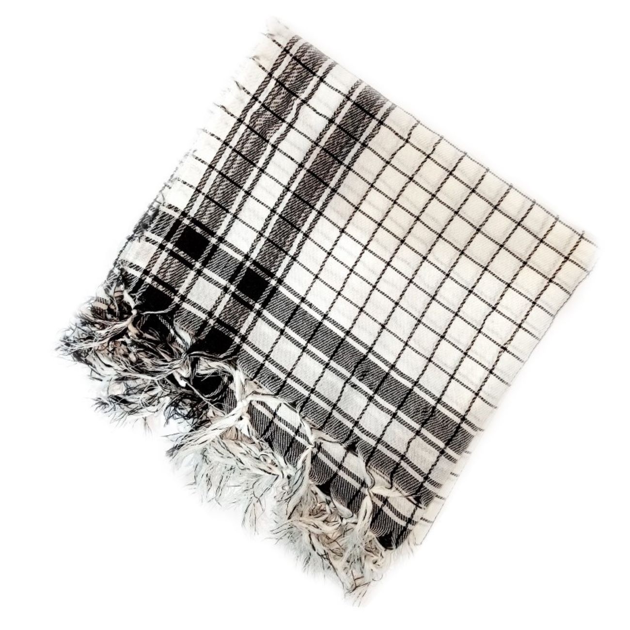 Traditioneller Kariert-Keffiyeh-Schal – Arabisches Kopftuch zum Schutz vor Sonne & Sand
