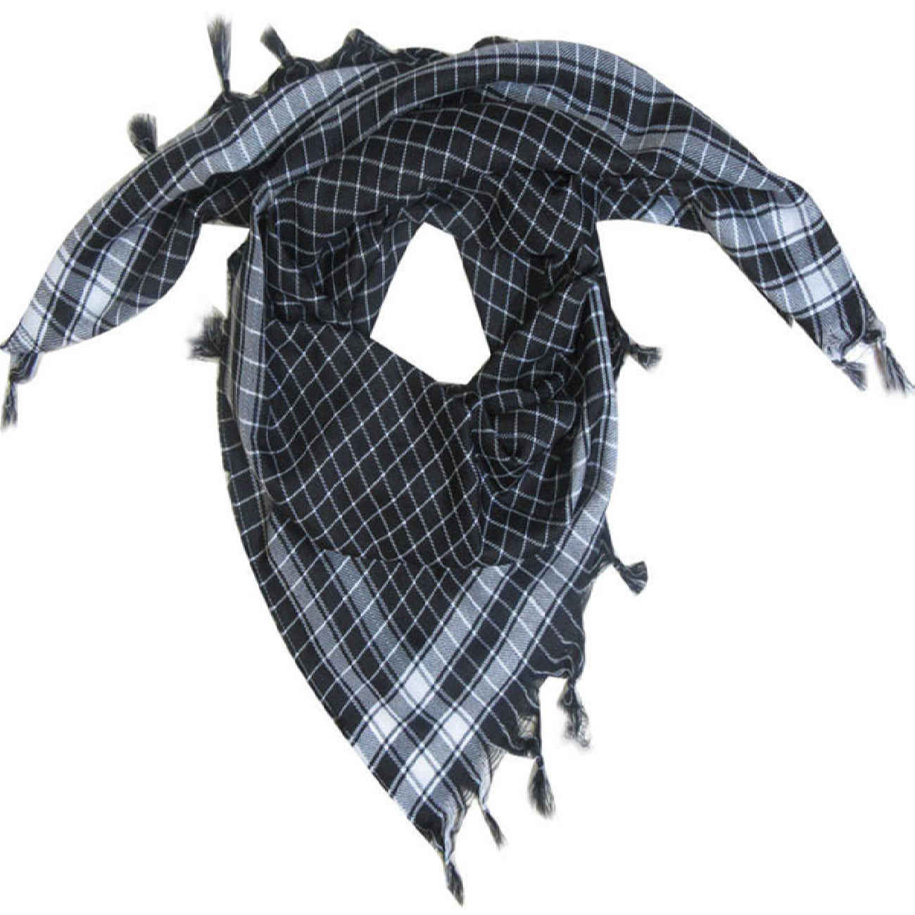 Palästina-inspirierter Keffiyeh – Traditioneller Arabischer Schal mit Klassischem Muster