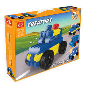 Kreatoren: Bergwagen Bausteine – DIY-Set mit 10 Modellen, 220 Teile ab 5 Jahren
