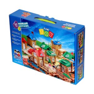Tak Toy: Waldhütte Bausteine – Charmantes Set, 62 Teile