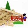 Tak Toy: Waldhütte Bausteine – Charmantes Set, 62 Teile