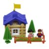Tak Toy: Waldhütte Bausteine – Charmantes Set, 62 Teile