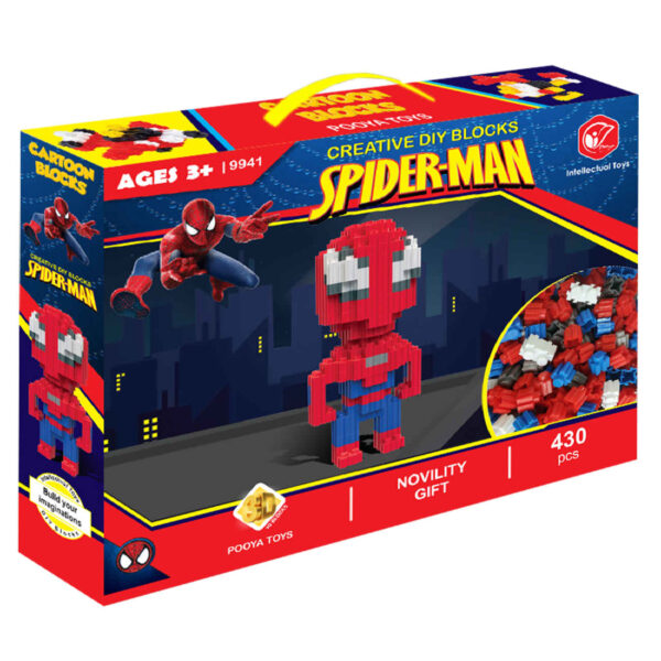 Kreative DIY-Bausteine: Spider-Man Bausteine – 430 Teile ab 5 Jahren