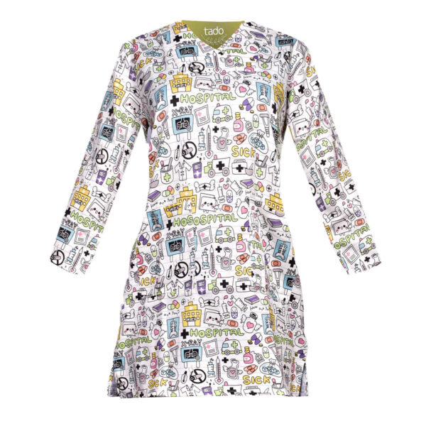 Damen-Dehnbare Medizinische Scrub-Uniform – Bequem & Flexibel