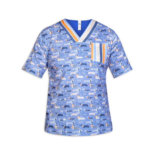 Herren-Veterinär-Scrub-Oberteil für Klinik & Krankenhaus – Zuverlässig & Professionell