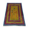 Original echter persischer Gabbeh-Wollteppich handgewebt gelb