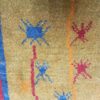 Original echter persischer Gabbeh-Wollteppich handgewebt gelb