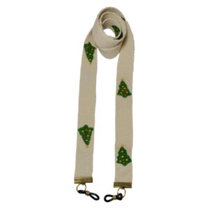 Gemaltes Brillenband – Kiefernbaum-Design