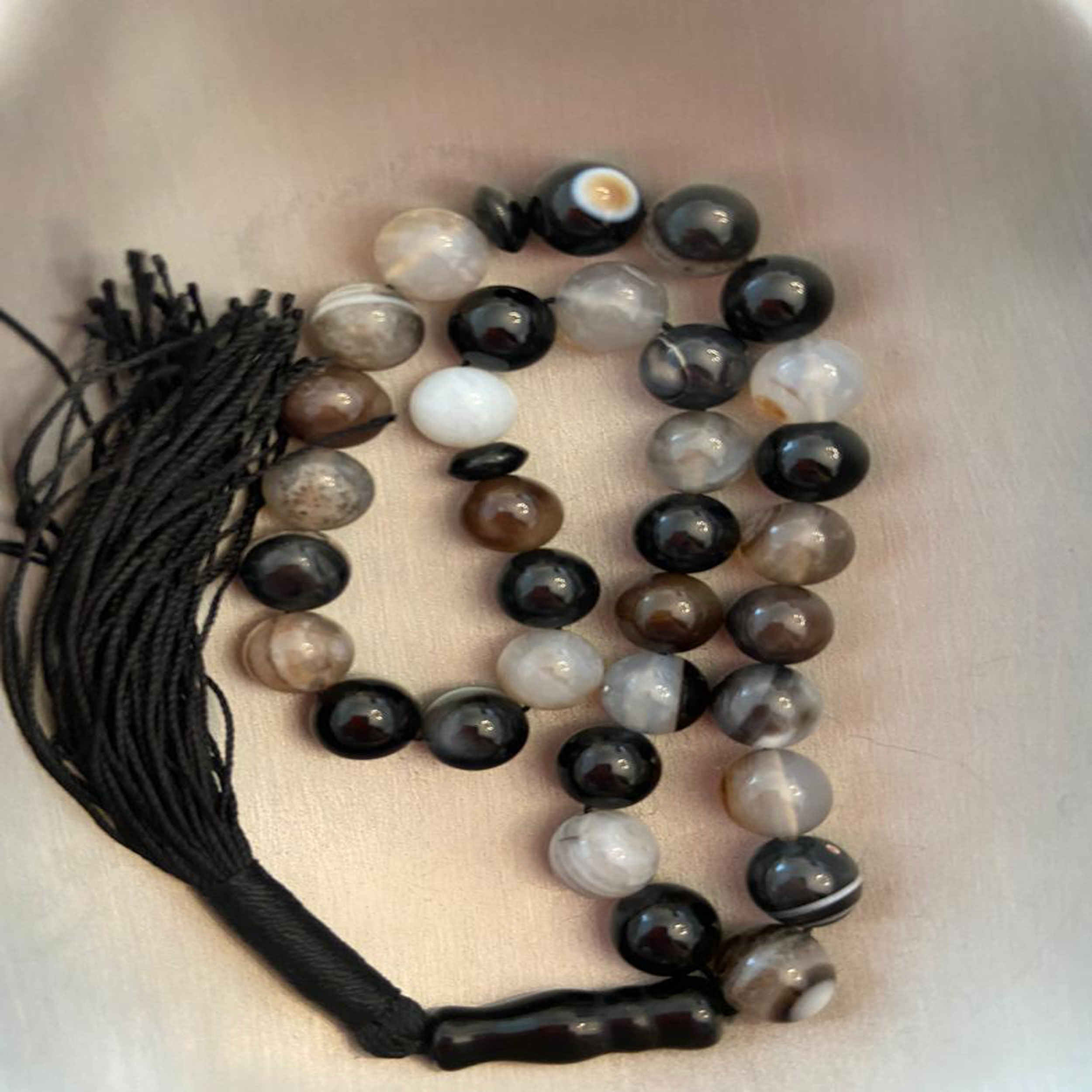 Islamischer Babagoria Rosenkranz mit 33 Gebetsperlen Tasbih