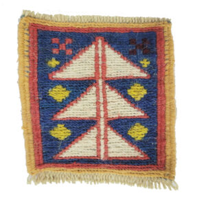 Handgewebter persischer Kilim-Untersetzer mit Kieferbaum-Design