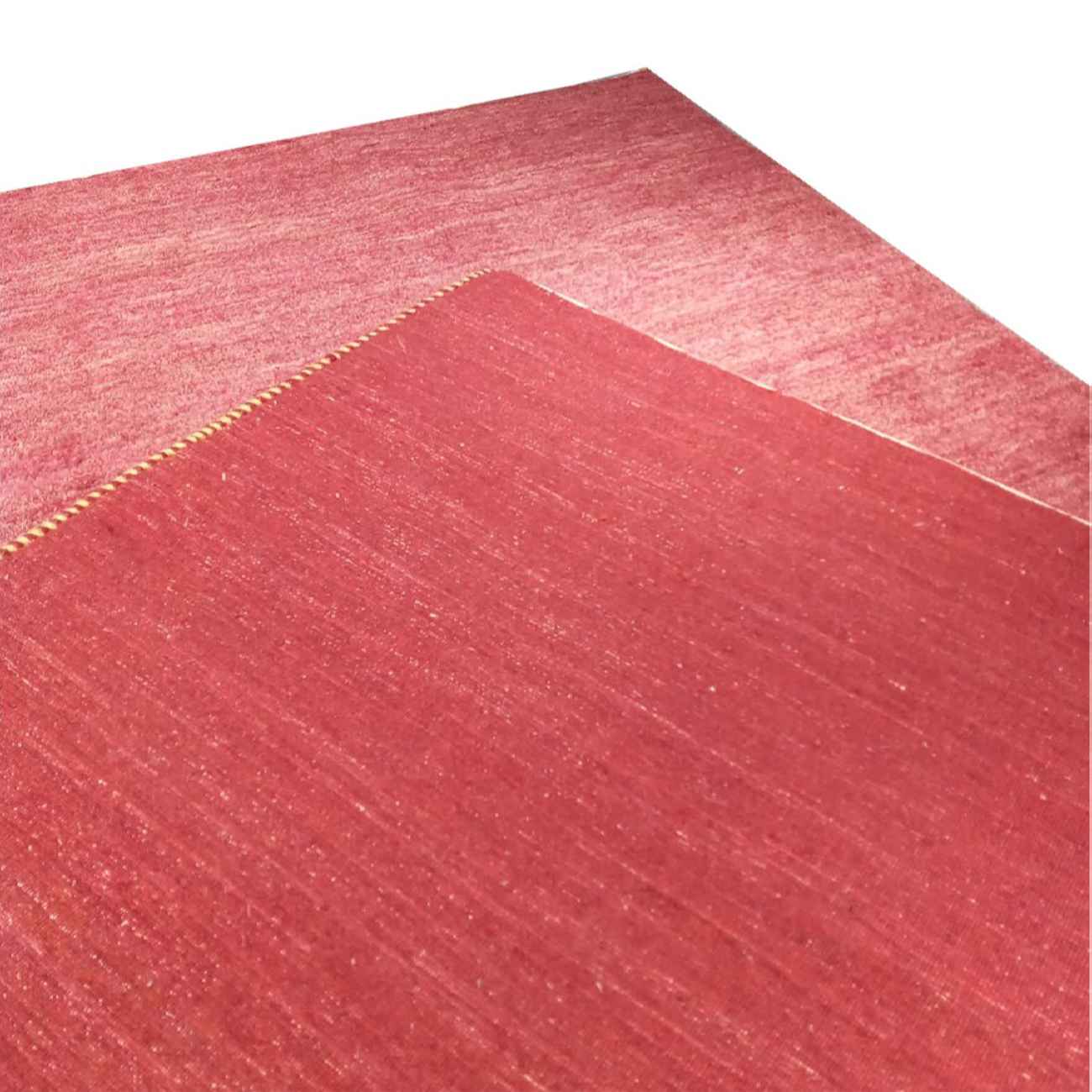 Original persischer Gabbeh-Wollteppich handgewebt in Fars geometrisch orange