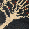 Original persischer Gabbeh-Wollteppich handgewebt in Fars rot floral