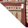 Echter persischer Gabbeh-Wollteppich handgewebt in Fars geometrisch schwarz