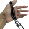 Islamischer Hämatit Rosenkranz mit 101 Gebetsperlen Tasbih gefertigt
