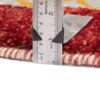 Original persischer Gabbeh-Wollteppich handgewebt in Fars mit Rand rot