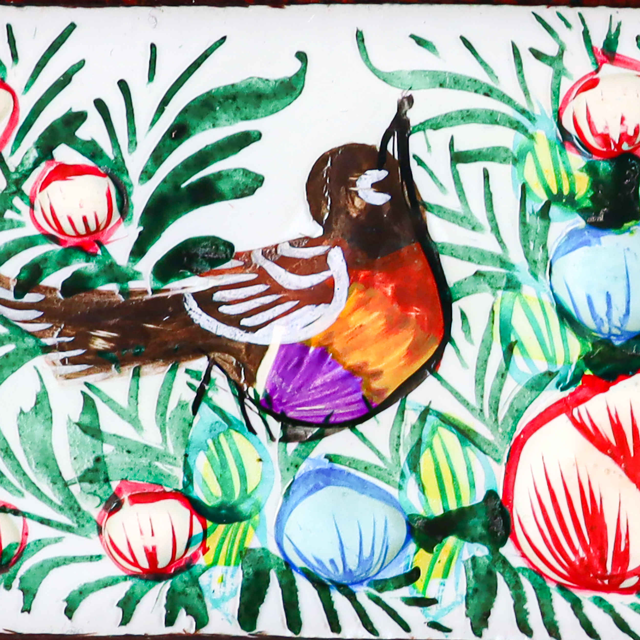 Holzspiegelrahmen – Khatamkari geprägtes Miniaturdesign