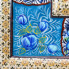 Persischer Holzspiegelrahmen – Khatamkari Pfauen- & Blumenmotive