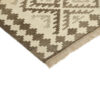 Authentischer persischer Woll Kelim Teppich handgewebt in Kerman floral orange