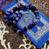 Islamischer Madagaskar-Achat Rosenkranz mit 33 Gebetsperlen Tasbih gefertigt