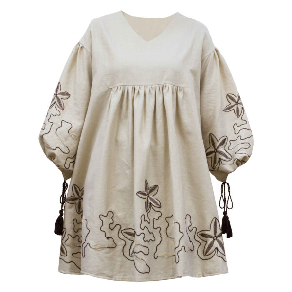 Persischer bestickter Manto mit floralem Design für Frauen