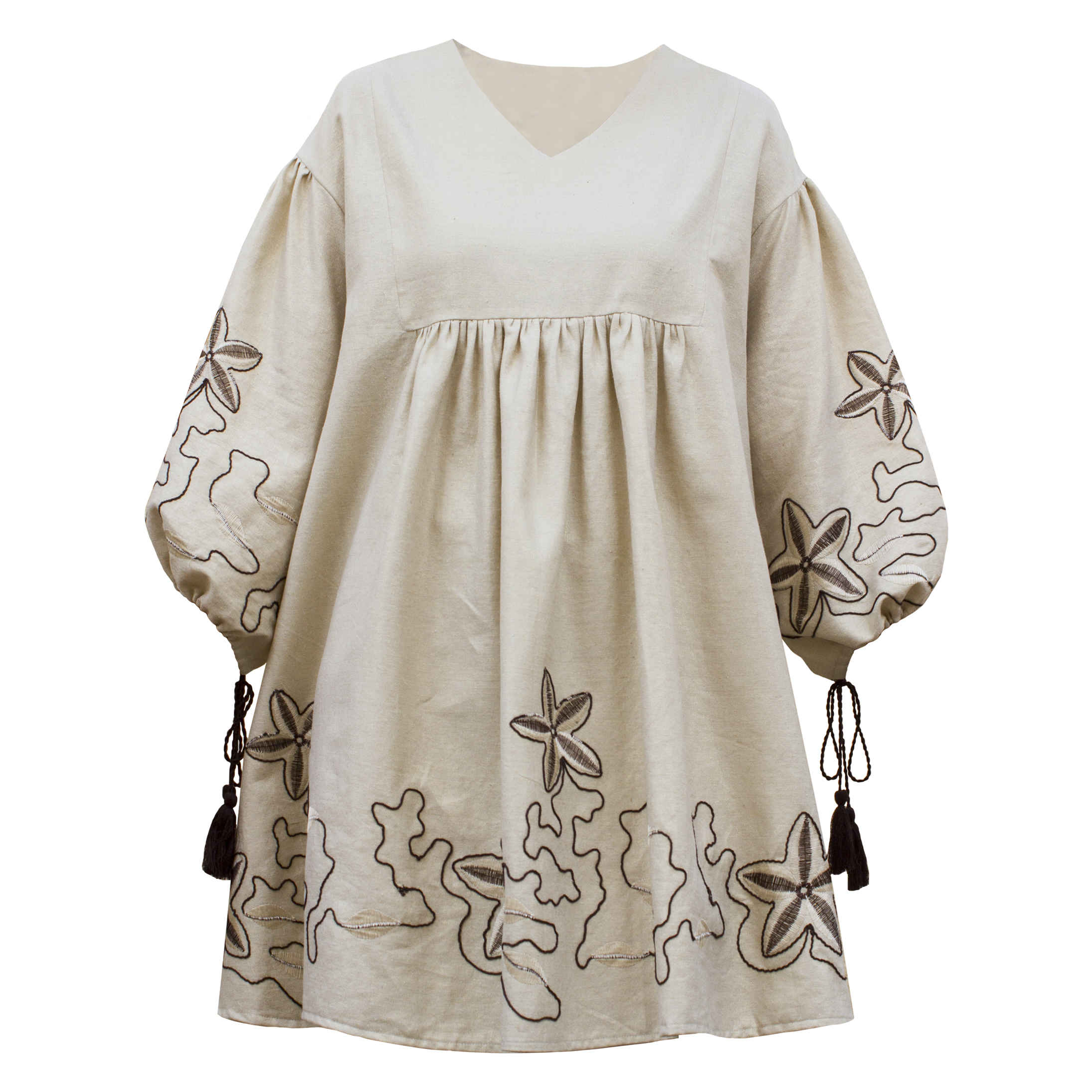 Persischer bestickter Manto mit floralem Design für Frauen