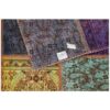 Vintage persischer handgeknüpfter Patchwork-Teppich kariert