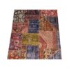 Vintage persischer handgeknüpfter Patchwork-Teppich geometrisch