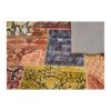 Vintage persischer handgeknüpfter Patchwork-Teppich geometrisch
