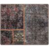 Vintage persischer handgeknüpfter Patchwork-Teppich geometrisch