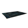 Persischer handgeknüpfter Patchwork-Teppich marineblau