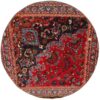 Vintage persischer handgeknüpfter Patchwork-Teppich floral rot