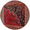 Vintage persischer handgeknüpfter Patchwork-Teppich floral rot