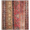 Vintage persischer handgeknüpfter Patchwork-Teppich gestreift