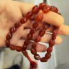 Islamischer Achat-Rosenkranz mit 33 Gebetsperlen Tasbih Natur