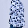 Persischer Damen-Manto mit offenem Front, lockere Passform, gepunktetes Design