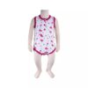 Pinker ärmelloser Floral Bodysuit für Baby Mädchen
