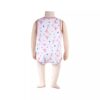Pinker ärmelloser Floral Bodysuit für Baby Mädchen