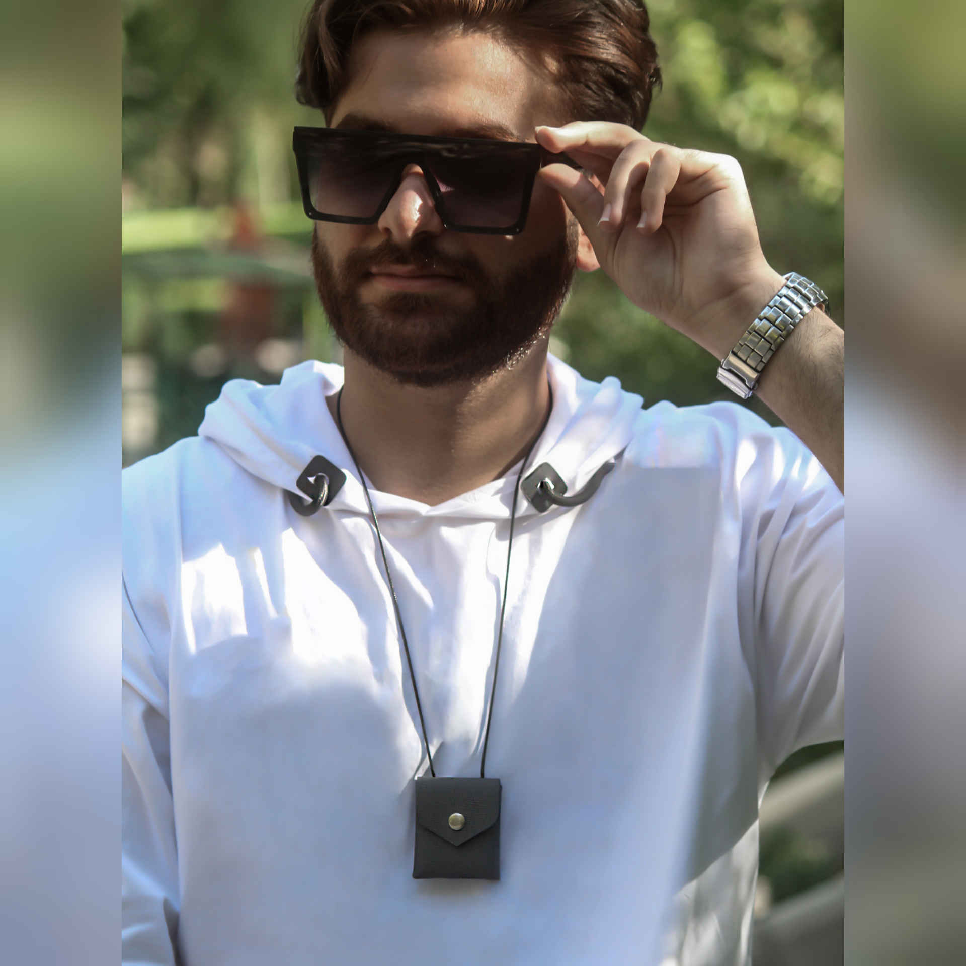 Taweez Hals Beutel – Echtleder Amulett – Asrin