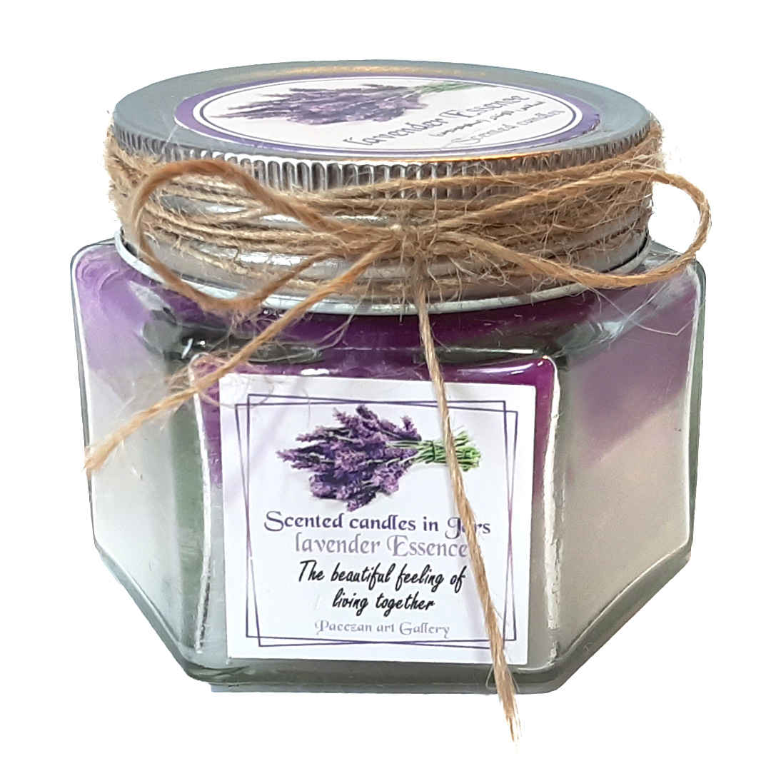 Duftkerzenglas für Geschenk und Dekoration mit Lavendelduft