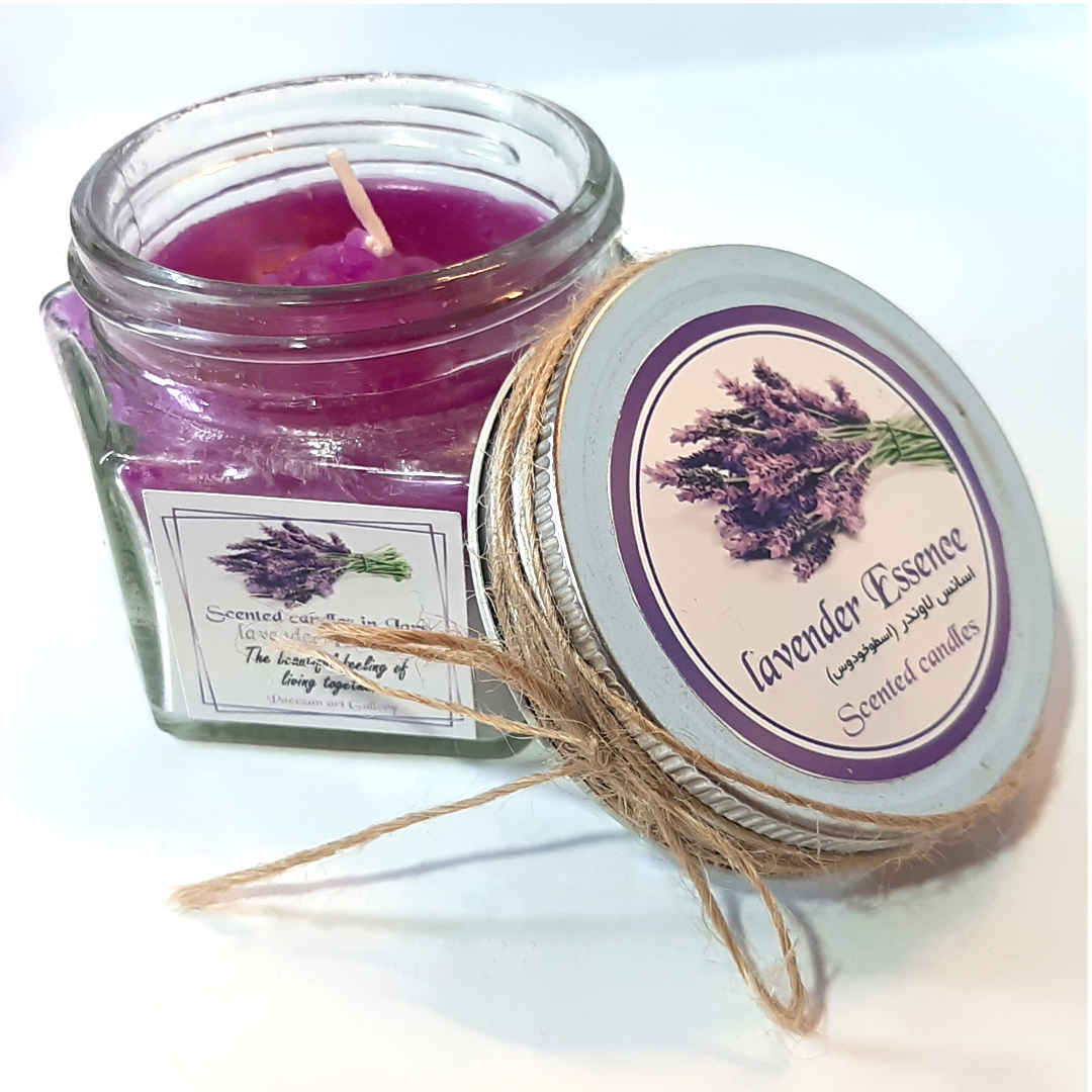 Duftkerzenglas für Geschenk und Dekoration mit Lavendelduft
